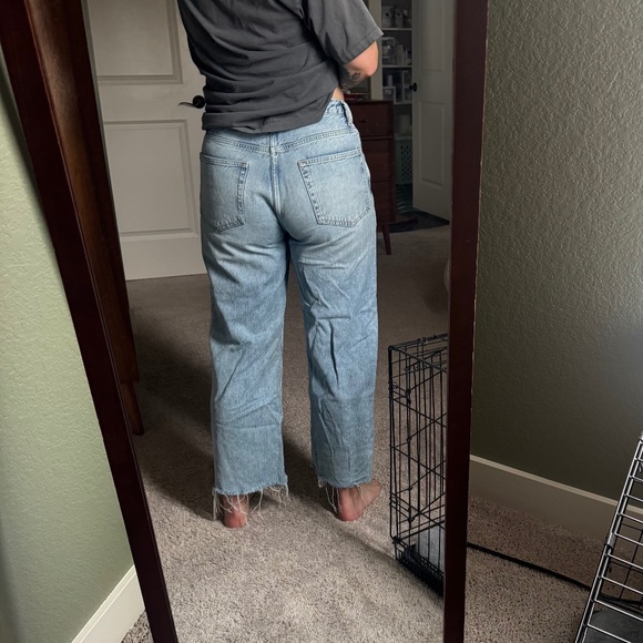 Reformation Val 90s Mid Rise Straight Cropped Jeans Manzanita - Size 29 - Picture 8 of 8